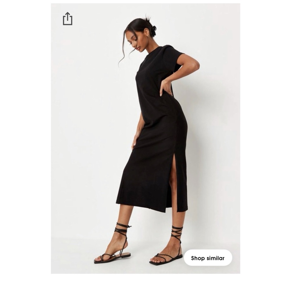 Misguided Basic T shirt dress maxi